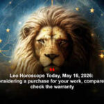 Leo Horoscope Today, May 16, 2026: If you’re considering a purchase for your work, compare prices and check the warranty
