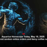 Aquarius Horoscope Today, May 16, 2026: Avoid random online orders and fancy coffee runs