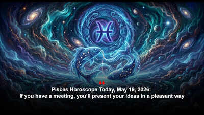 Pisces Horoscope Today, May 19, 2026: If you have a meeting, you’ll present your ideas in a pleasant way