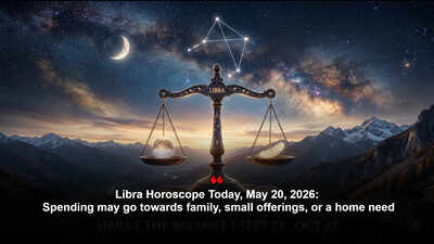 Libra Horoscope Today, May 20, 2026: Spending may go towards family, small offerings, or a home need