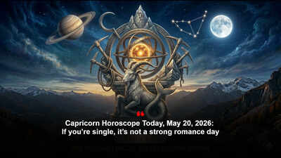 Capricorn Horoscope Today, May 20, 2026: If you’re single, it’s not a strong romance day