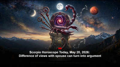 Scorpio Horoscope Today, May 20, 2026: Difference of views with spouse can turn into argument