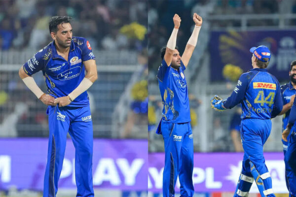 IPL 2026 | Deepak Chahar mocks viral 'chit celebration' with hilarious no-chit act during KKR vs MI match - WATCH | Cricket News