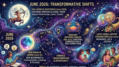 June 2026 Horoscope: Month brings powerful planetary shifts, new beginnings and major cosmic changes