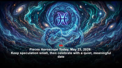 Pisces Horoscope Today, May 23, 2026: Keep speculation small, then celebrate with a quiet, meaningful date