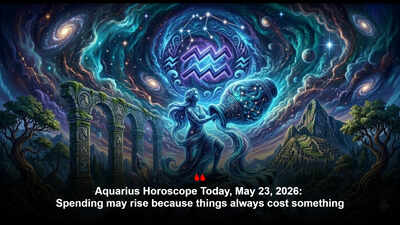 Aquarius Horoscope Today, May 23, 2026: Spending may rise because things always cost something
