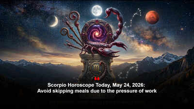 Scorpio Horoscope Today, May 24, 2026: Avoid skipping meals due to the pressure of work