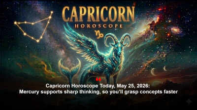 Capricorn Horoscope Today, May 25, 2026: Mercury supports sharp thinking, so you’ll grasp concepts faster