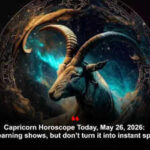 Capricorn Horoscope Today, May 26, 2026: Good earning shows, but don’t turn it into instant spending