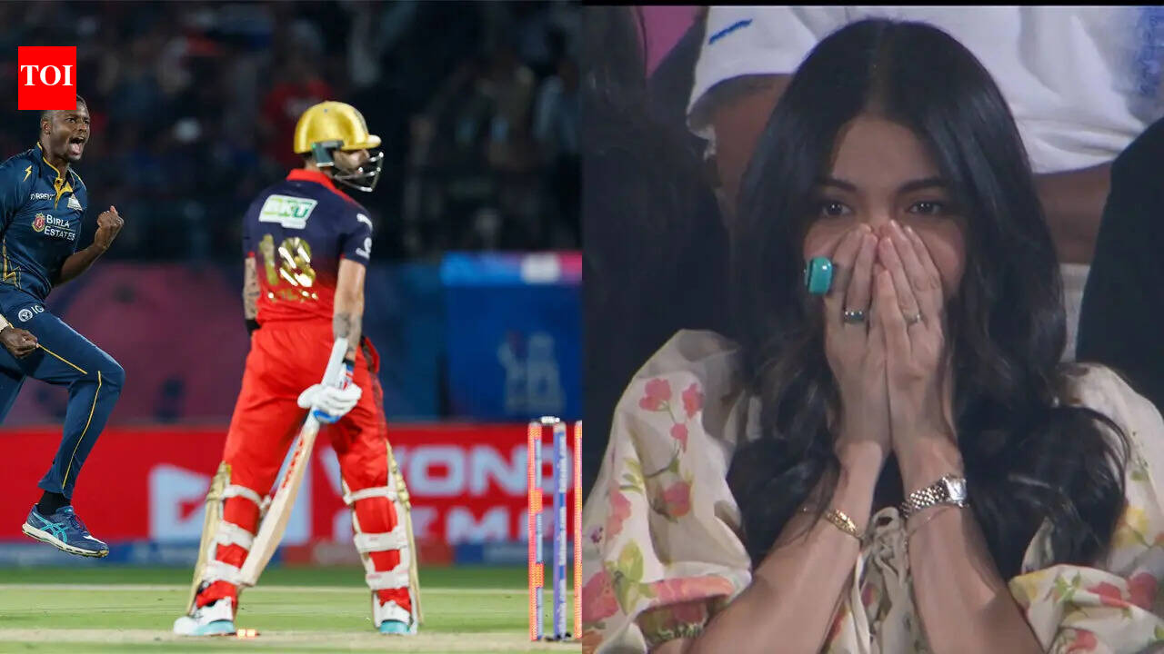 IPL 2026: 'Speechless' Anushka Sharma's reaction goes viral after Virat Kohli wicket vs Gujarat Titans | Cricket News