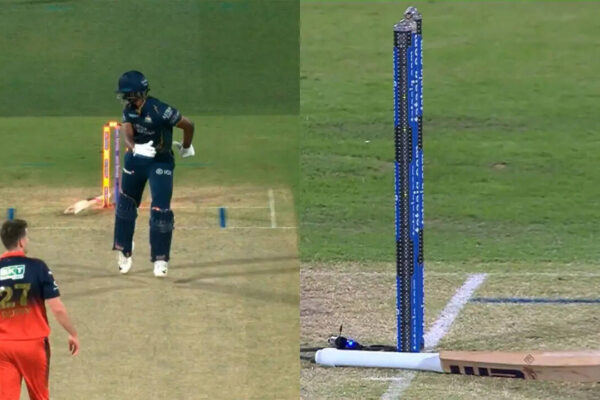 Bat flies, stumps broken: Sai Sudharsan suffers bizarre hit-wicket dismissal in IPL 2026 Qualifier 1 vs RCB - WATCH | Cricket News