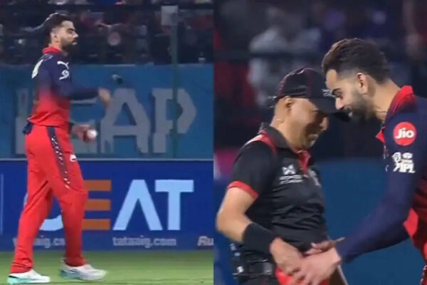 Watch: Virat Kohli marks bowling run-up, teases fans during RCB vs GT IPL Qualifier 1 | Cricket News