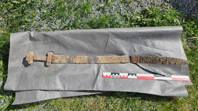 A six-year-old boy discovers an ancient Viking-era sword during a school trip in Norway