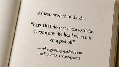 African proverb of the day: “Ears that do not listen to advice, accompany the head when it is chopped off” — why ignoring guidance can lead to serious consequences |