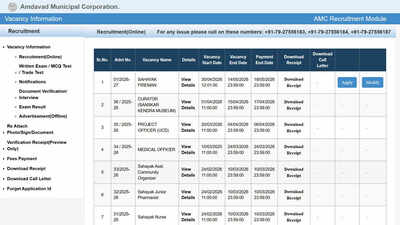 AMC Sahayak Fireman Recruitment 2026 opens for 172 posts in Ahmedabad Municipal Corporation; apply here