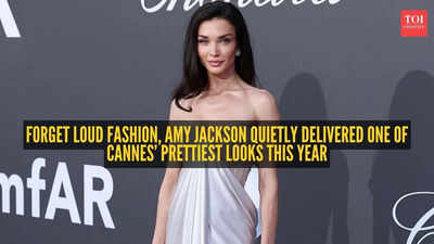 Amy Jackson just floated into Cannes looking like a modern-day silver goddess