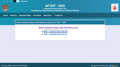 AP ICET 2026 answer key released at cets.apsche.ap.gov.in: Direct link to download here
