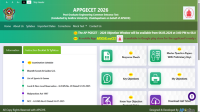 AP PGECET 2026 answer key, response sheet released: Direct link to download here