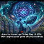 Aquarius Horoscope Today, May 15, 2026: Don’t expect quick gains or lucky windfalls