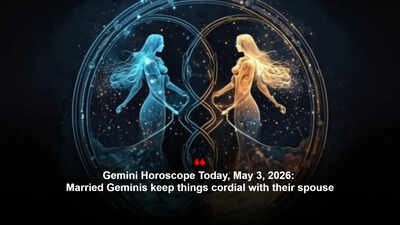 Gemini Horoscope Today, May 3, 2026: Married Geminis keep things cordial with their spouse