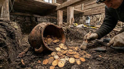 Buried for a century: 409 gold coins discovered under a Russian home, but the owner is still unknown