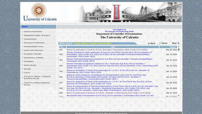 Calcutta University releases BCom Semester V examination 2025 results