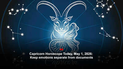 Capricorn Horoscope Today, May 1, 2026: Keep emotions separate from documents