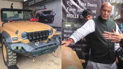 Defence Minister Rajnath Singh takes close look at Thar Roxx-based ATV: Details