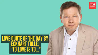 Love quote of the day by Eckhart Tolle: “To love is to..."