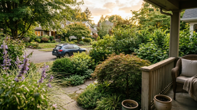 The "living fence" secret: 6-layered plantings for a softer, more private front yard |