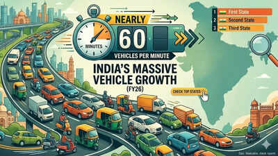 India bought nearly 60 vehicles per min’ in FY26! Check top states
