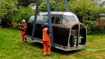 ‘He was a genius’: UK family donates father’s hand-made, 40-year Lancaster cockpit to RAF Airfield