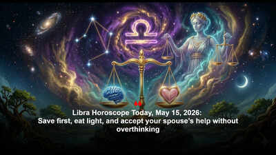 Libra Horoscope Today, May 15, 2026: Save first, eat light, and accept your spouse’s help without overthinking
