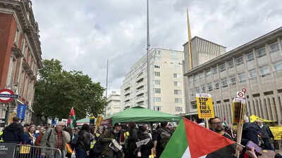 London: Man held after van injures pedestrian during protests over removal of flags in Birmingham