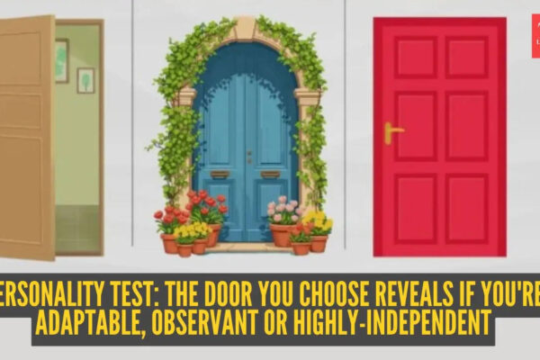 Open door, blue door with flowers and a pot, or plain red door? The door you choose reveals if you're adaptable, observant or highly-independent