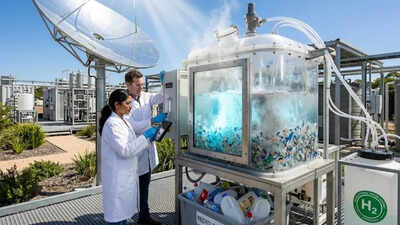 Plastic waste to biofuel: Scientists use sunlight to turn discarded plastic into clean hydrogen fuel