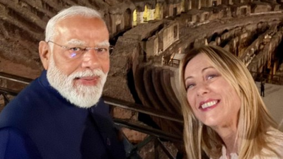 'Melodi' moment in Rome: Italy PM Meloni welcomes 'friend' PM Modi with selfie and a warm message