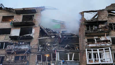 School, residential buildings hit as Russia pounds Ukraine capital Kyiv with missiles, drones; 1 dead