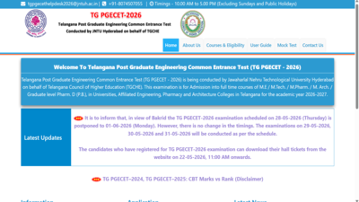 TG PGECET 2026 exam postponed to June 1 due to Bakrid holiday; hall ticket to be released on this date