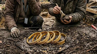 This 1,000-year-old Viking treasure found in Denmark contains nearly pure gold arm rings