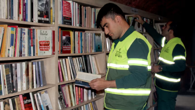 Trash to treasure: Garbage workers created a 40,000-book library from books people threw away