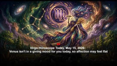 Virgo Horoscope Today, May 15, 2026:  Venus isn’t in a giving mood for you today, so affection may feel flat