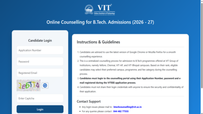 VITEEE result 2026 released at vit.ac.in; direct link to download here