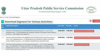 UPPSC LT Grade Teacher Mains admit card: Check direct link to download here