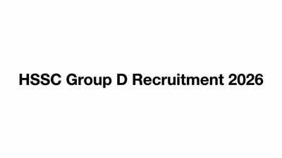 HSSC Group D Recruitment 2026 Notification out; check details here