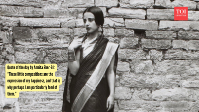 Quote of the day by Amrita Sher-Gil: “These little compositions are the expression of my happiness, and that is why perhaps I am particularly fond of them”