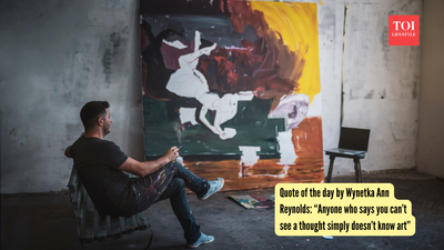 Quote of the day by Wynetka Ann Reynolds: “Anyone who says you can’t see a thought simply doesn’t know art”