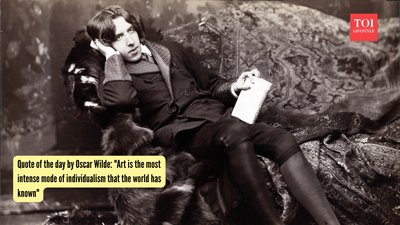 Quote of the day by Oscar Wilde: "Art is the most intense mode of individualism that the world has known"