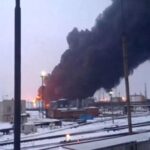 Ukraine drone strike kills one, hits oil facility in Russia