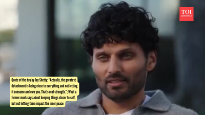 Quote of the day by Jay Shetty: “Actually, the greatest detachment is being close to everything and not letting it consume and own you. That’s real strength.”; What a former monk says about keeping things closer to self, but not letting them impact the inner peace